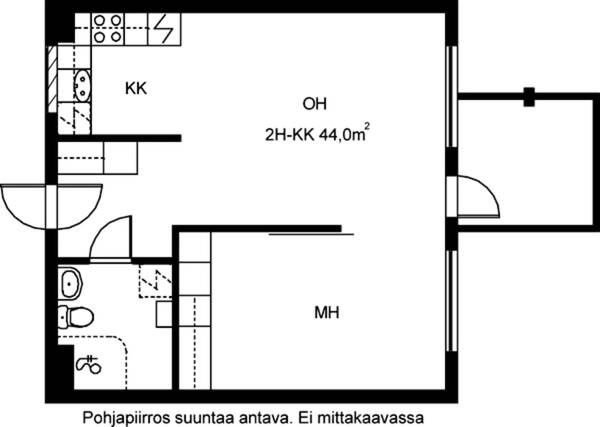 Vuokra-asunto Vantaa Tikkurila Kaksio