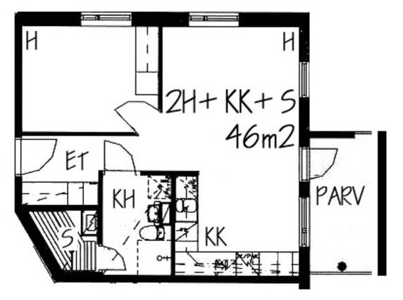 Rental Vantaa Pakkala 2 rooms