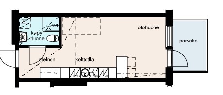 Vuokra-asunto Lappeenranta Keskusta Yksiö