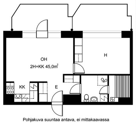 Vuokra-asunto Helsinki Vallila Kaksio
