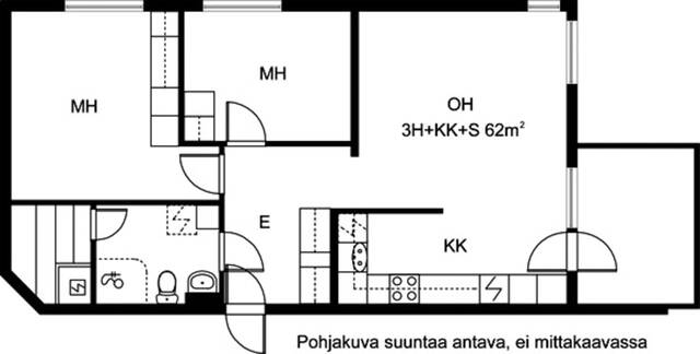Vuokra-asunto Espoo Kilo 3 huonetta
