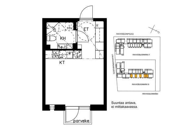 Rental Vantaa Martinlaakso 1 room