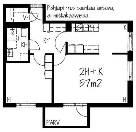 Rental Helsinki Kontula 2 rooms