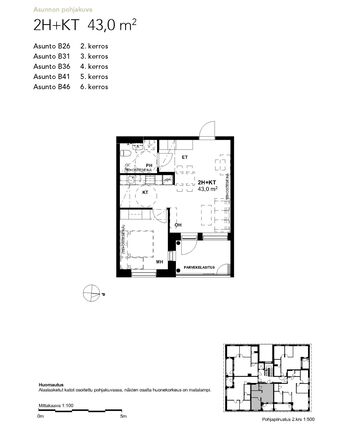 Right of occupancy apartment Tampere Multisilta 2 rooms