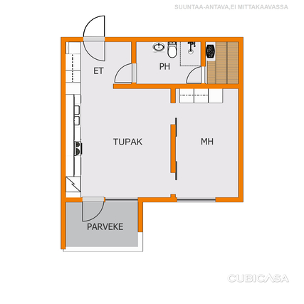 Vuokra-asunto Oulu Toppila Kaksio