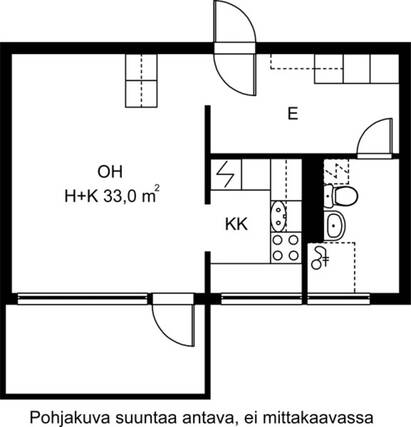 Rental Vantaa Mikkola 1 room