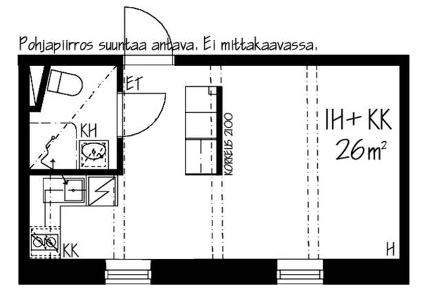 Vuokra-asunto Helsinki Taka-Töölö Yksiö