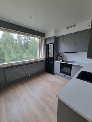 Rental Espoo Kauklahti 3 rooms Olohuone virtuaalisisustettuna