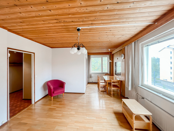 Vuokra-asunto Tampere Kaleva Kaksio Hissitalon 5/6 kerroksen läpitalon päätyhuoneisto loistavalla sijiannilla.