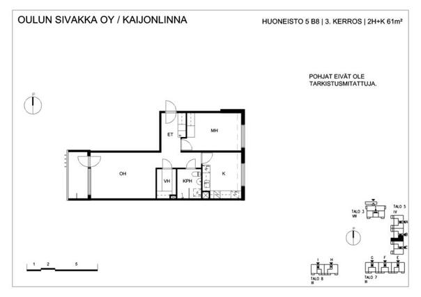 Vuokra-asunto Oulu Kaijonharju Kaksio