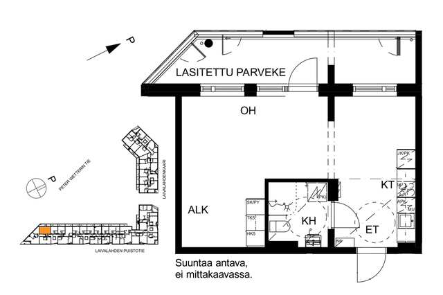 Vuokra-asunto Helsinki Herttoniemi Yksiö