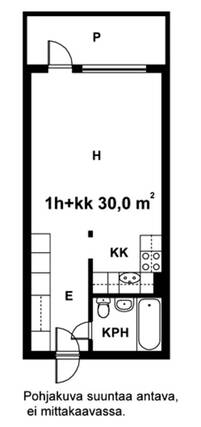 Vuokra-asunto Espoo Kauklahti Yksiö