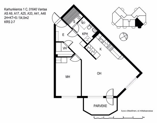 Rental Vantaa Pähkinärinne 2 rooms