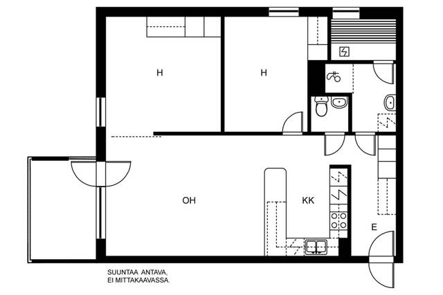 Vuokra-asunto Espoo Matinkylä 3 huonetta