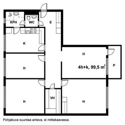 Vuokra-asunto Helsinki Kannelmäki 4 huonetta