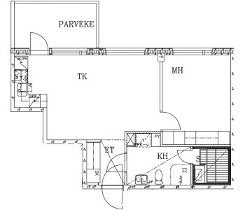 Rental Turku Martti 1 room Julkisivukuva
