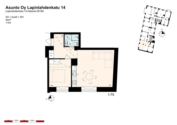 Vuokra-asunto Helsinki Kamppi Kaksio Digistailaus