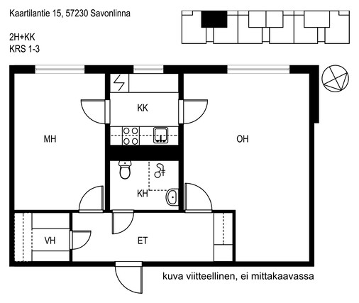 Rental Savonlinna Nätki 2 rooms Julkisivu