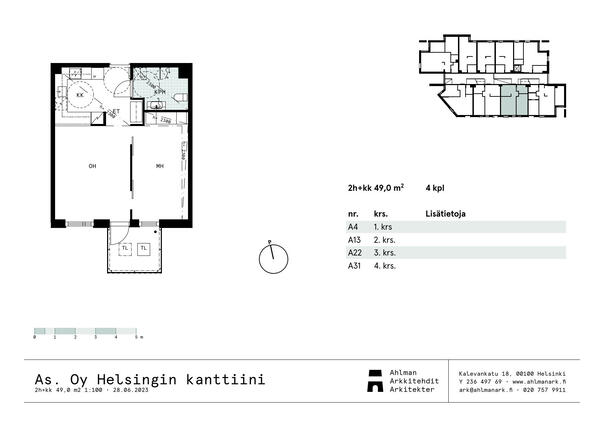 Rental Helsinki Maunula 2 rooms Julkisivu