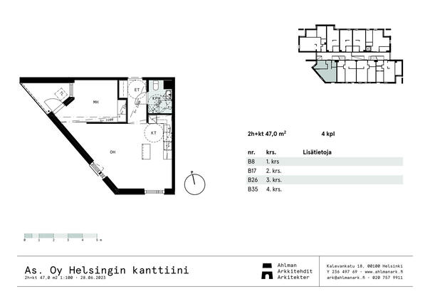 Vuokra-asunto Helsinki Maunula Kaksio Julkisivu