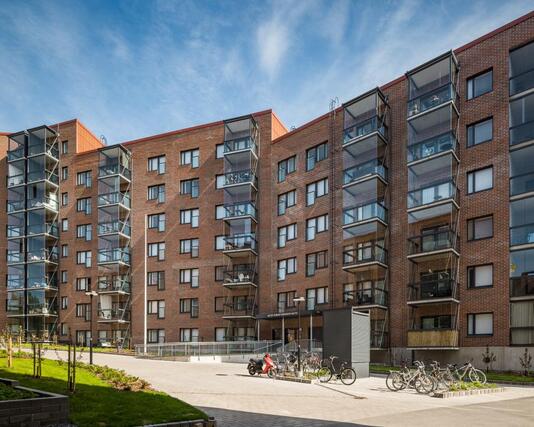 Rental Turku Keskusta 3 rooms Julkisivukuva sisäpiha