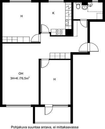 Rental Lahti Liipola 3 rooms Julkisivukuva