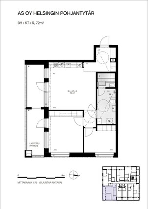 Rental Helsinki Munkkivuori 3 rooms 6 kk sitoutuminen
