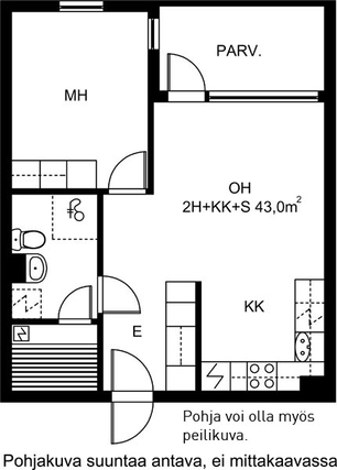 Rental Oulu Myllytulli 2 rooms kampanjakuva