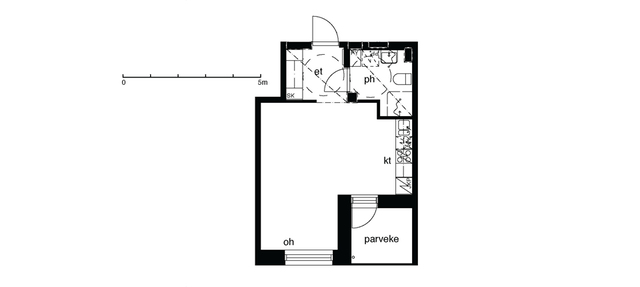 Rental Helsinki Herttoniemi 1 room A W 10 C 41  Abraham Wetterin tie 10 C 41