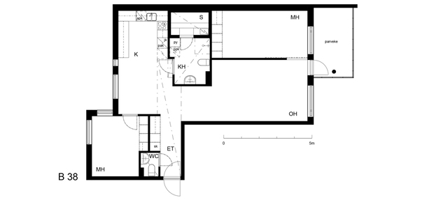 Rental Helsinki Vuosaari 3 rooms Nrkuja B 38  Nukkeruusunkuja 4 B 38