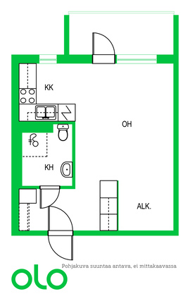 Vuokra-asunto Hollola Soramäki Yksiö Kampanja