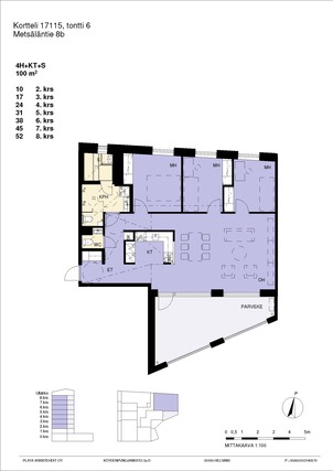 Vuokra-asunto Helsinki Pasila 3 huonetta Havainnekuva asunnosta