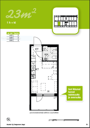 Rental Tampere Vuores 1 room