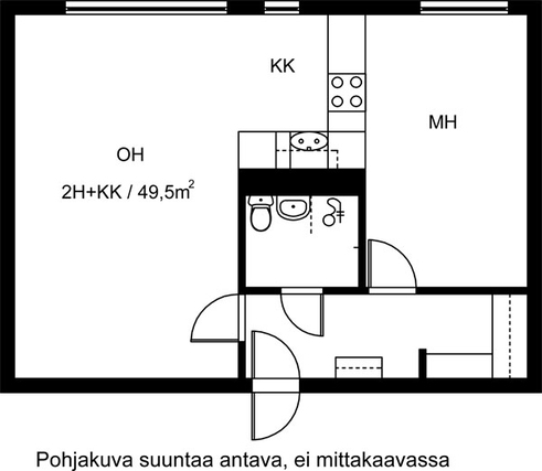 Vuokra-asunto Lahti Kärpänen Kaksio Julkisivukuva