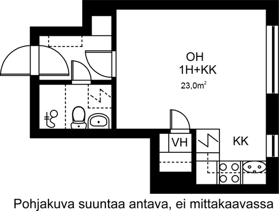 Vuokra-asunto Jyväskylä Keskusta Yksiö Julkisivukuva