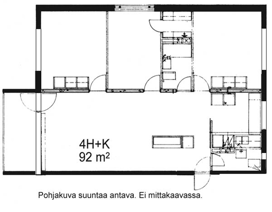 Vuokra-asunto Oulu Kaukovainio 4 huonetta Julkisivu