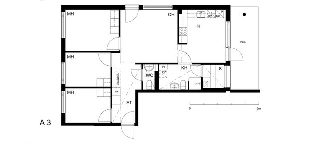 Rental Helsinki Vuosaari 4 rooms A  3  Merikorttikuja 4 A 3