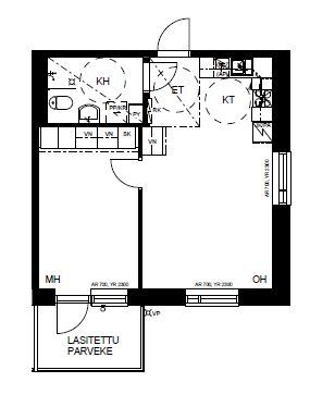 Rental Espoo Matinkylä 2 rooms