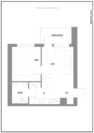 Rental Kirkkonummi Tolsa 2 rooms Julkisivukuva