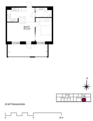 Rental Vantaa Myyrmäki 2 rooms Kampanjakuva