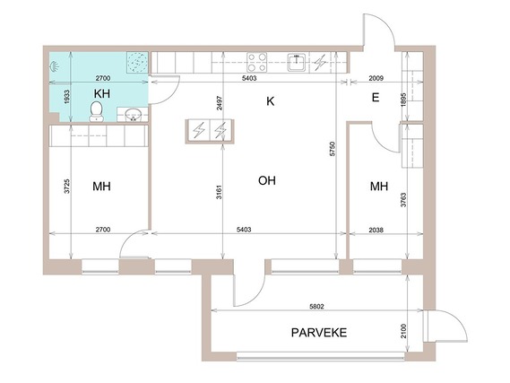 Rental Vantaa Aviapolis 3 rooms