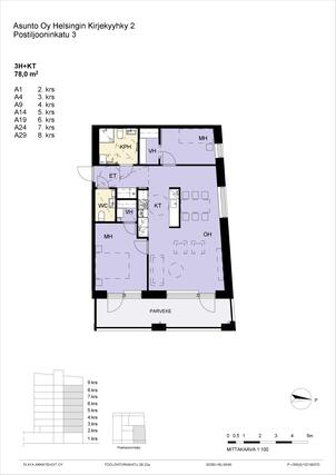 Rental Helsinki Pasila 3 rooms