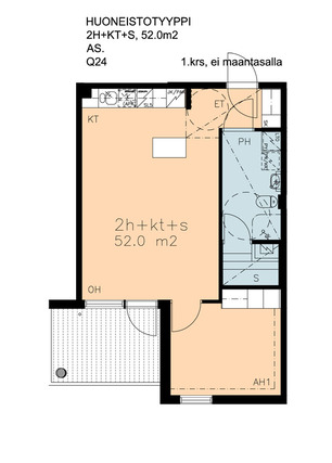 Right of occupancy apartment Espoo Espoon keskus 2 rooms