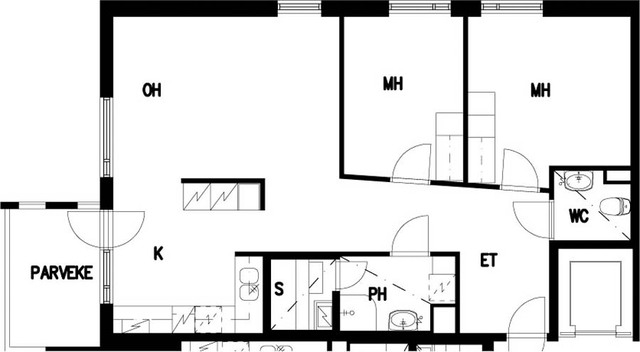 Right of occupancy apartment Espoo Espoon keskus 3 rooms