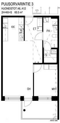 Right of occupancy apartment Espoo Vanttila 2 rooms