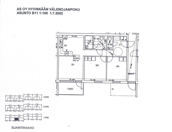 Rental Hyvinkää Paavola 3 rooms