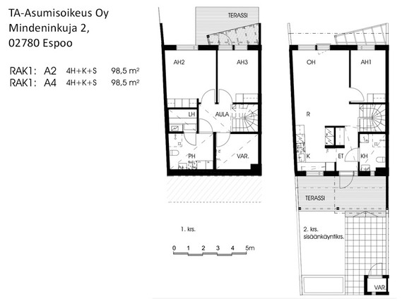 Asumisoikeusasunto Espoo Kauklahti 4 huonetta