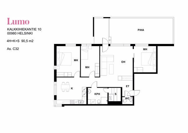 Rental Helsinki Vuosaari 4 rooms