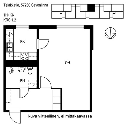 Vuokra-asunto Savonlinna Nätki Yksiö Kampanja