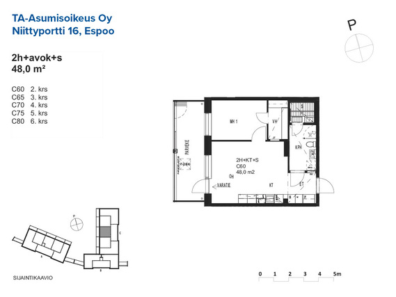 Asumisoikeusasunto Espoo Niittykumpu Kaksio